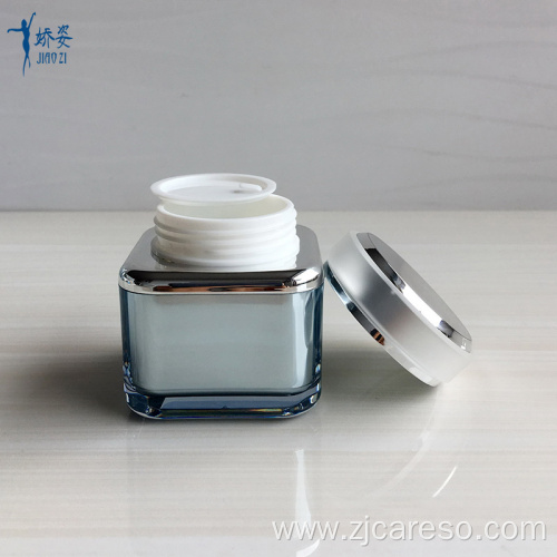 50g Square Acrylic Cosmetic Jar